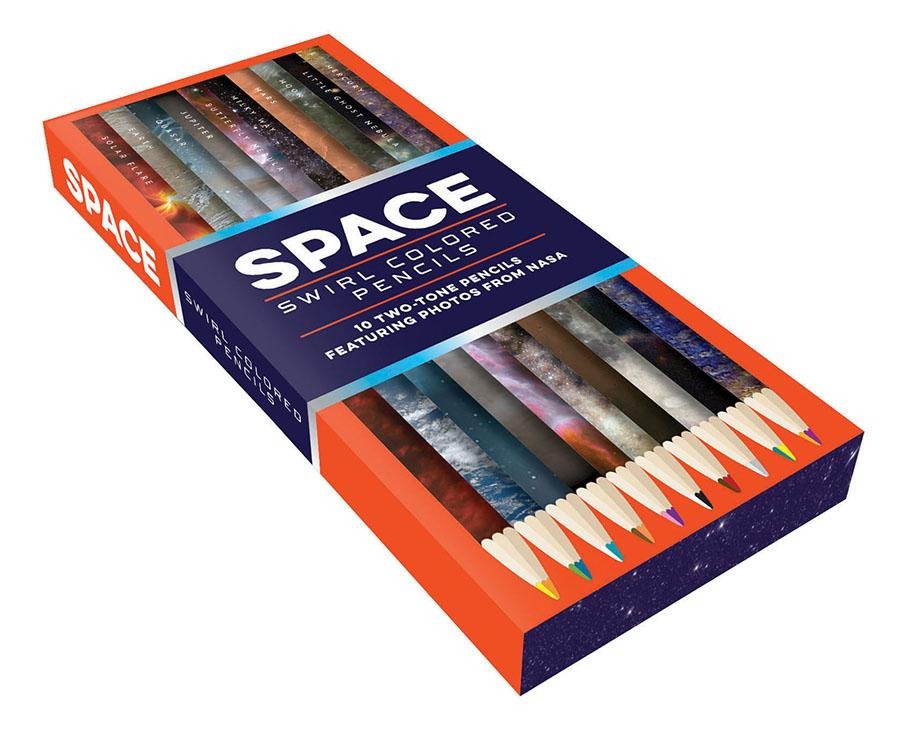 Space Swirl Colored Pencils
