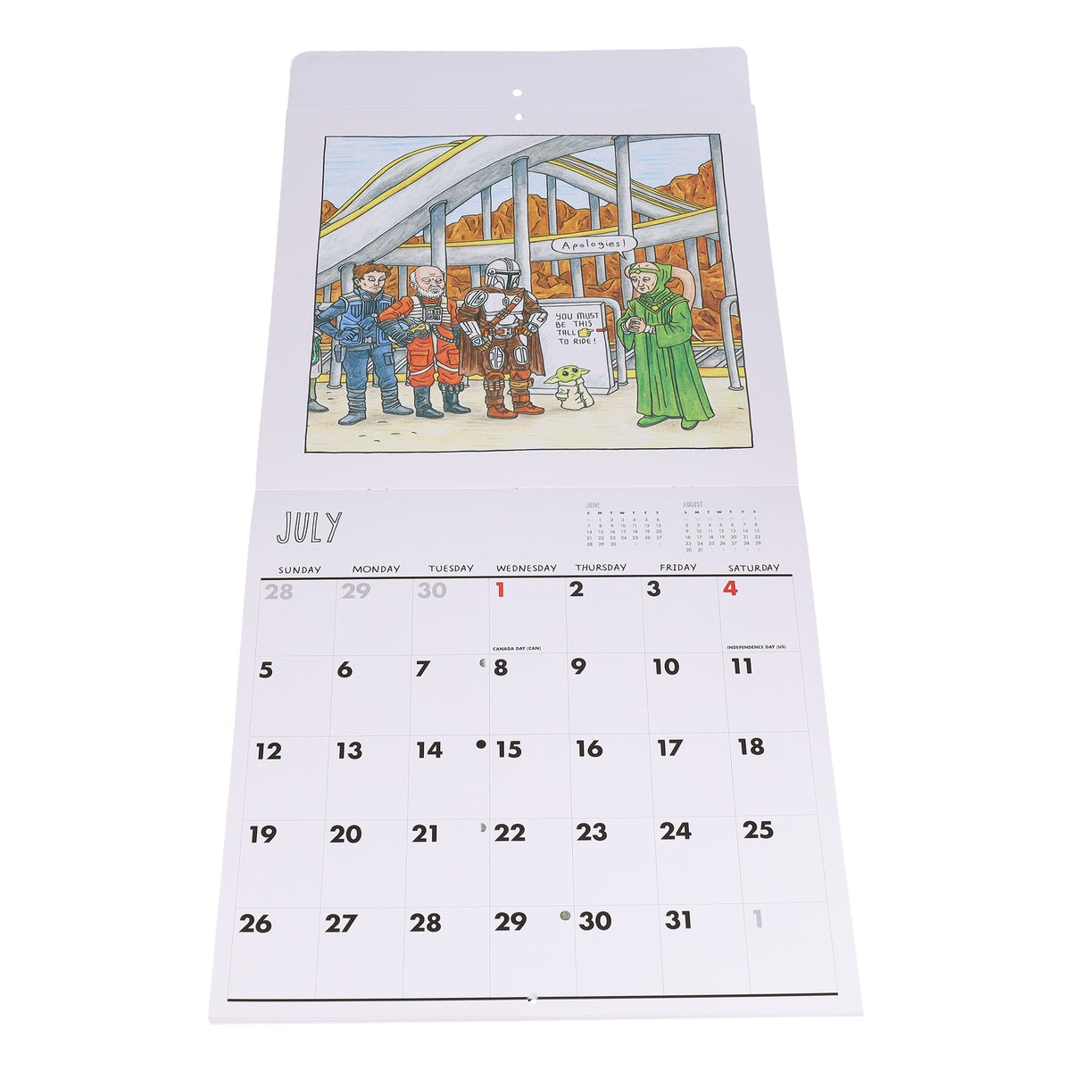 Star Wars The Mandalorian and Child 2026 Wall Calendar