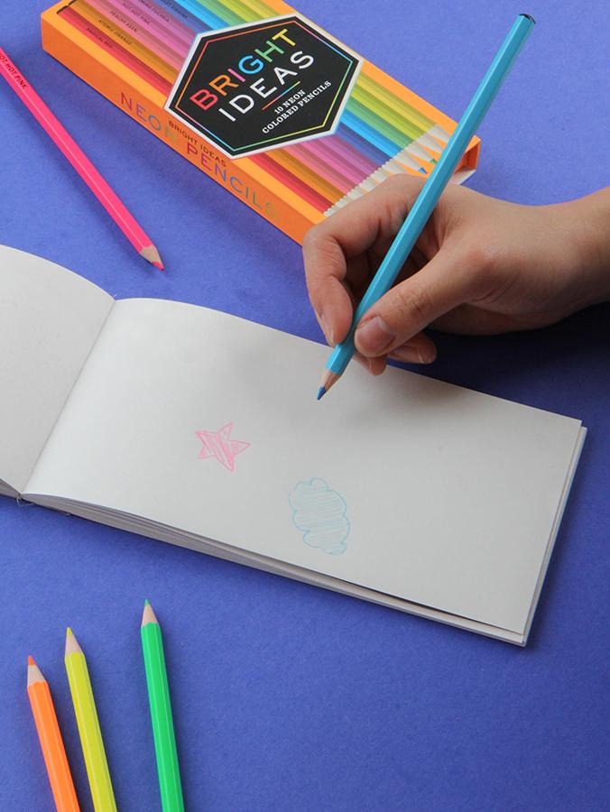 Bright Ideas Neon Colored Pencils: 10 Colored Pencils