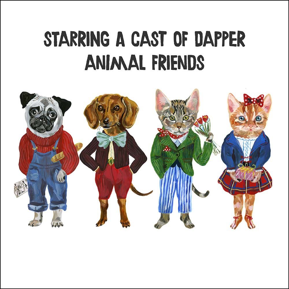 Fancy Fauna: 12 Notecards & Envelopes