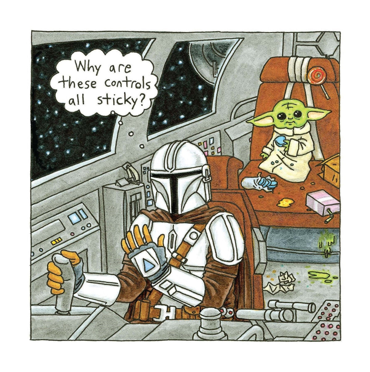 Star Wars The Mandalorian and Child 2026 Wall Calendar