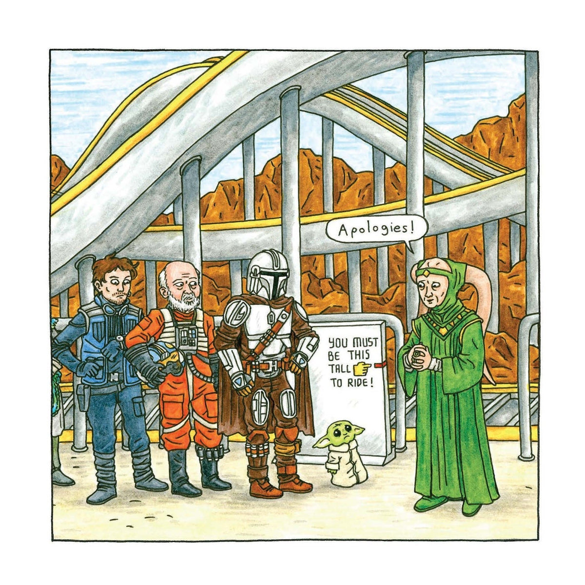 Star Wars The Mandalorian and Child 2026 Wall Calendar