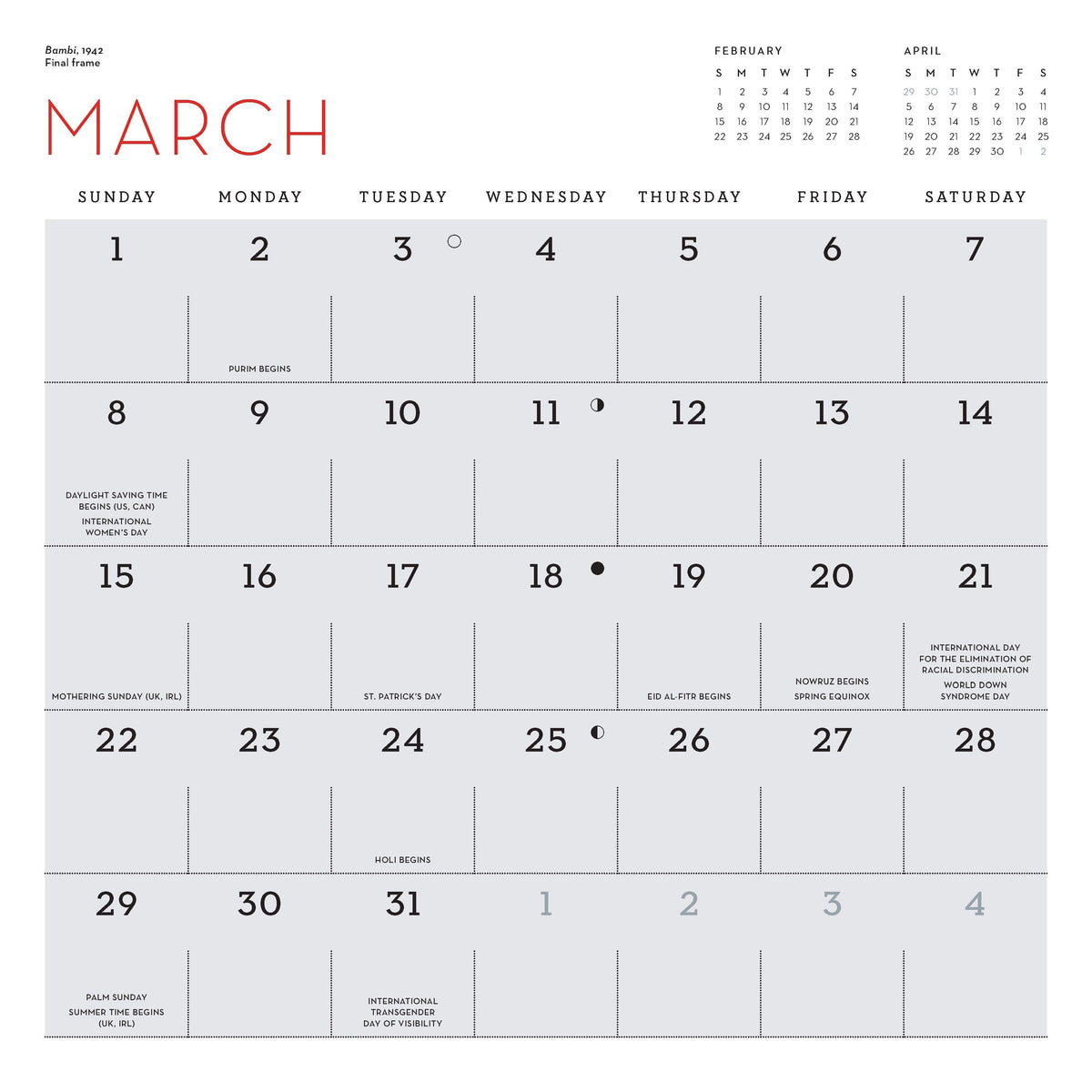 Disney Animation 2026 Wall Calendar