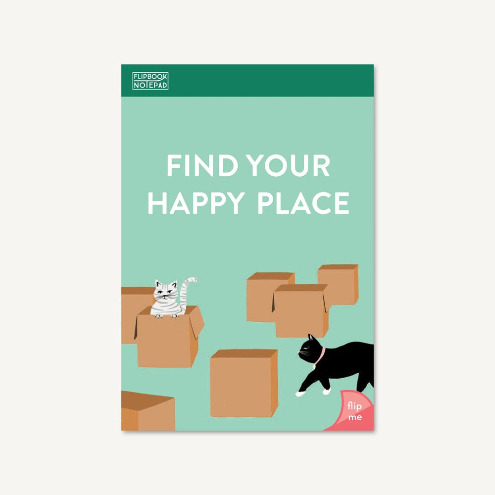 Flipbook Notepad: Find Your Happy Place