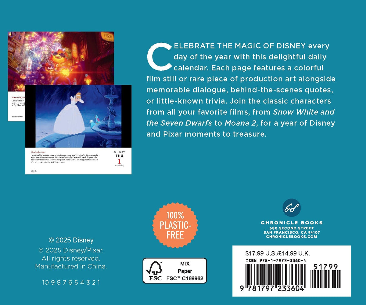 Disney A Year of Animation 2026 Daily Calendar