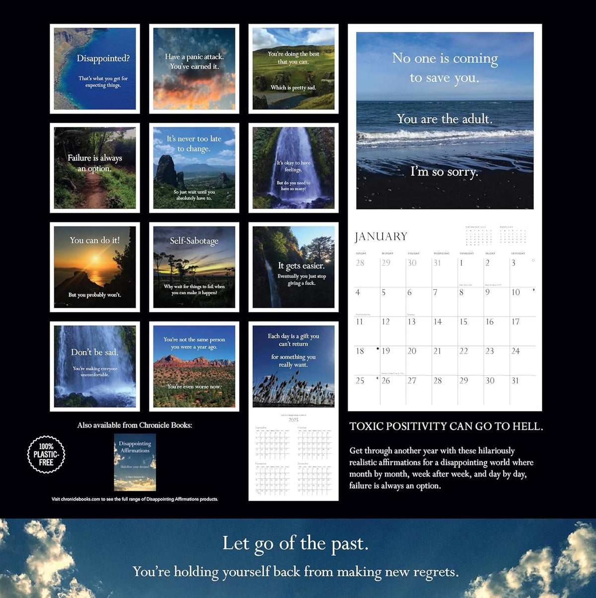 Disappointing Affirmations 2026 Wall Calendar