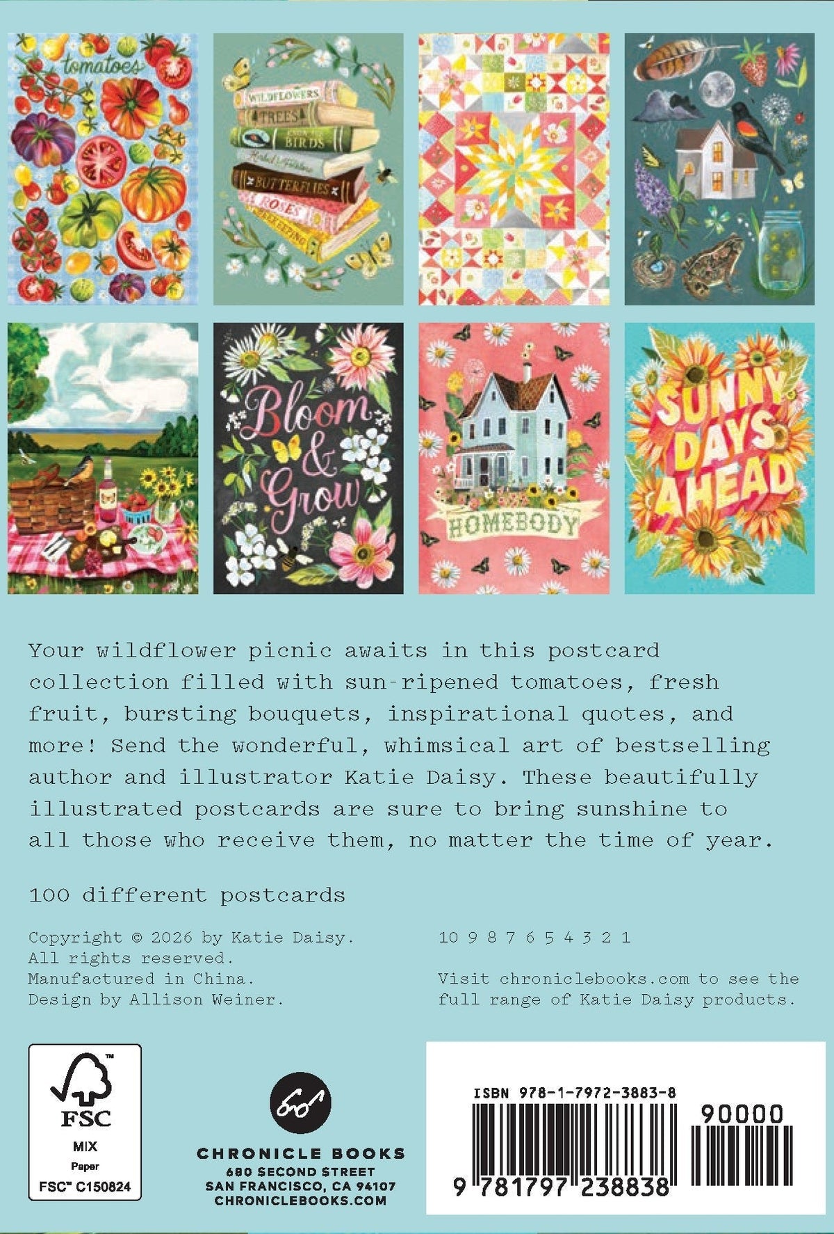 Wildflower Picnic Postcards