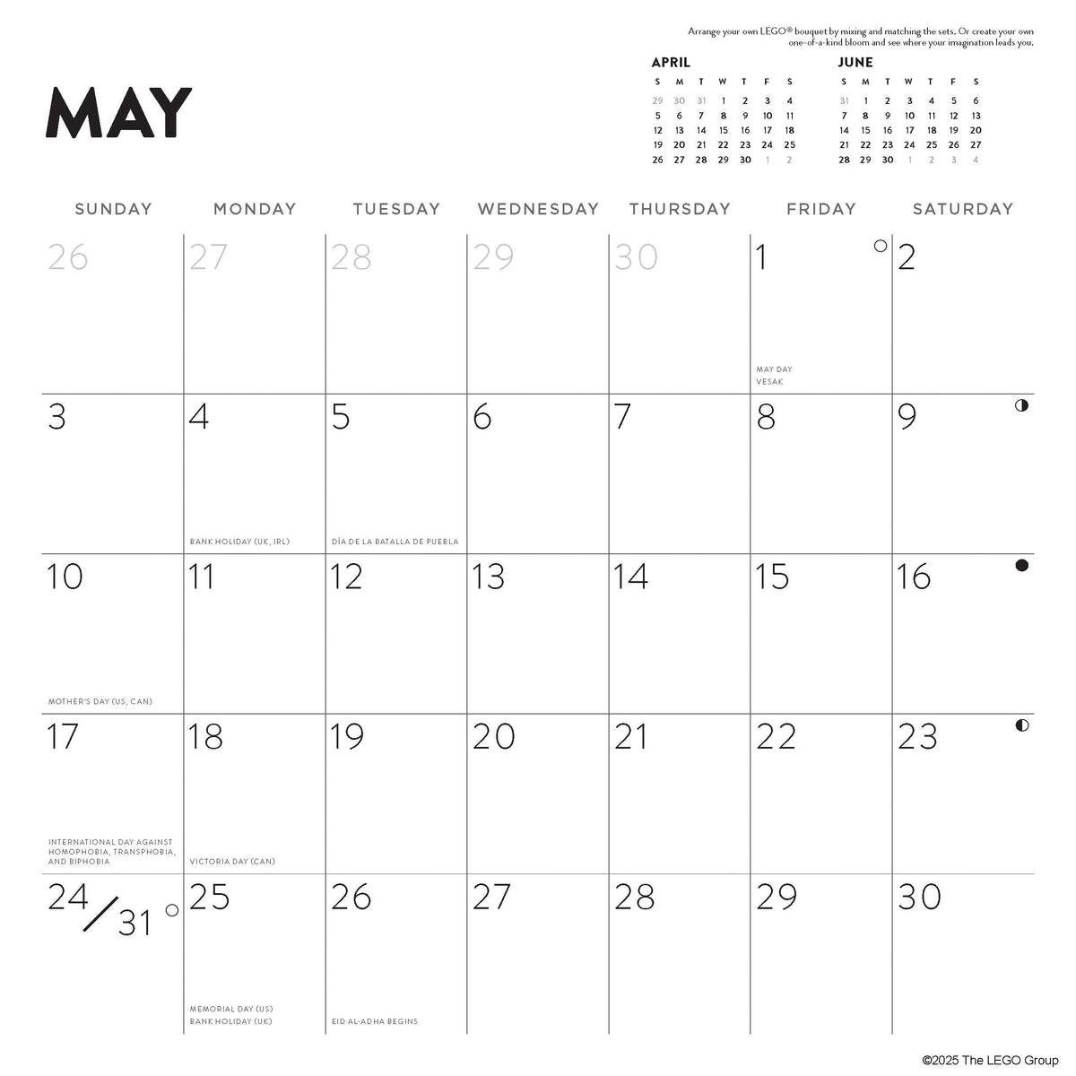 LEGO 2026 Wall Calendar