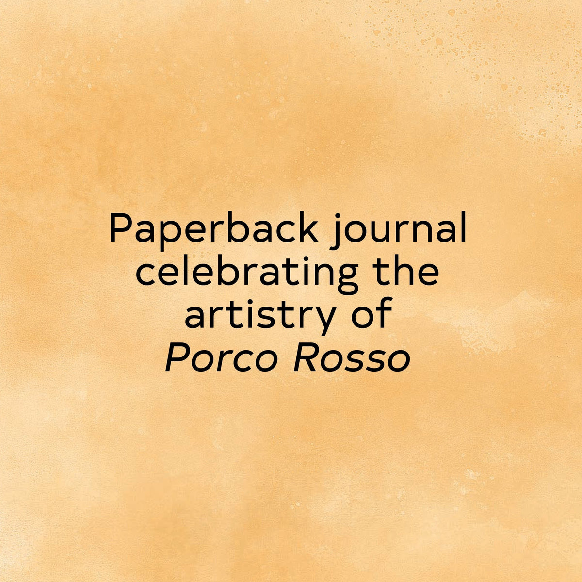 Studio Ghibli Porco Rosso Journal