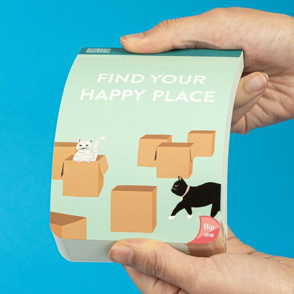 Flipbook Notepad: Find Your Happy Place