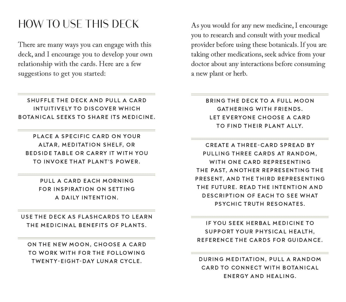 Botanicals Deck