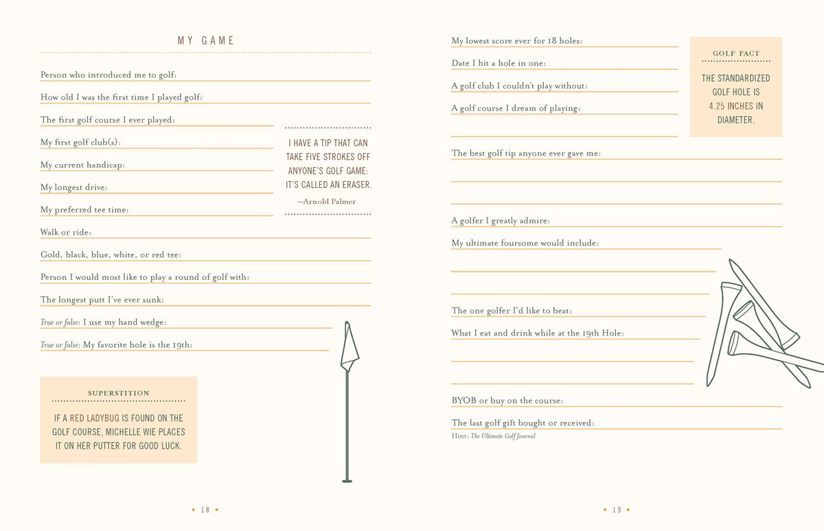 Ultimate Golf Journal