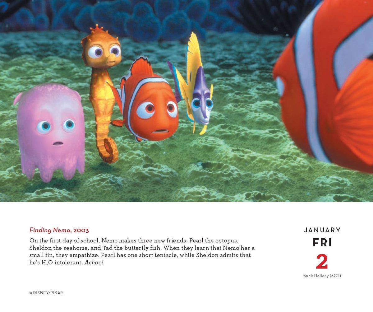 Disney A Year of Animation 2026 Daily Calendar