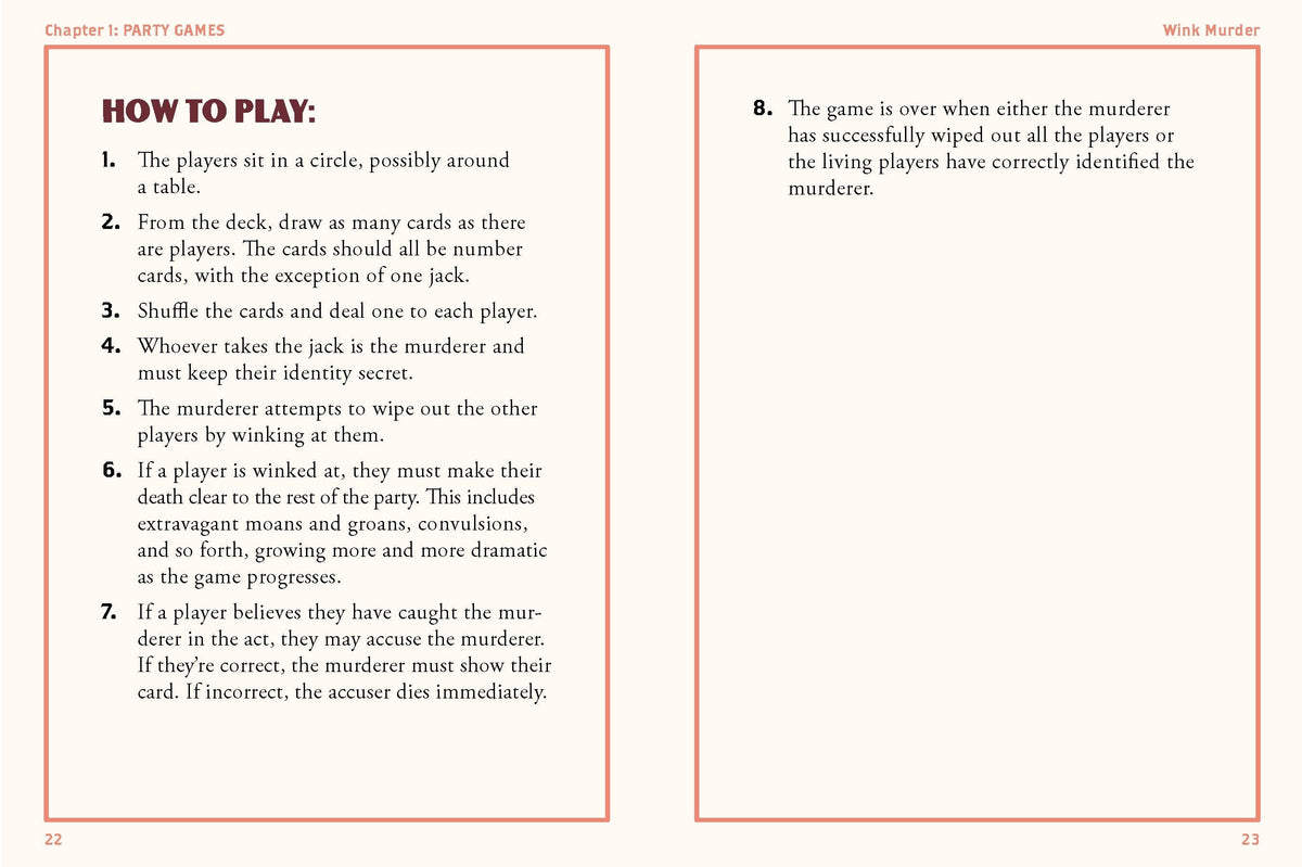 Victorian Parlour Games