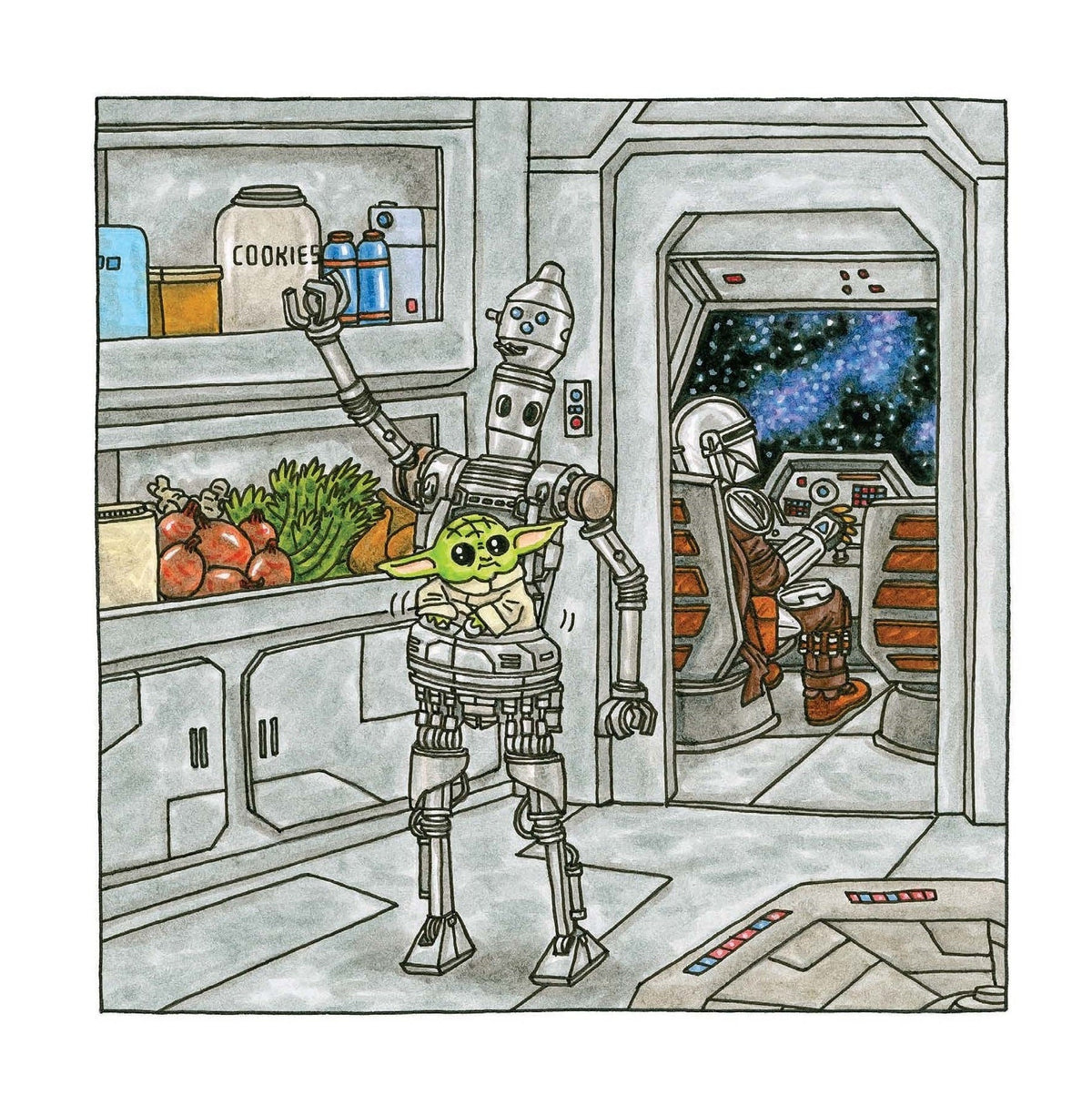 Star Wars The Mandalorian and Child 2026 Wall Calendar