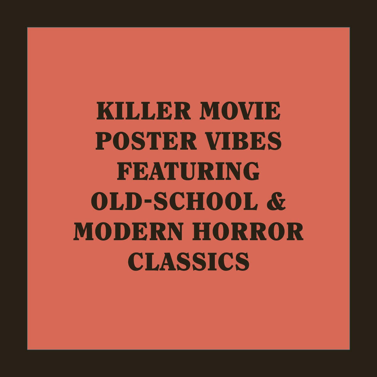 Classic Horror Movies 2026 Wall Calendar