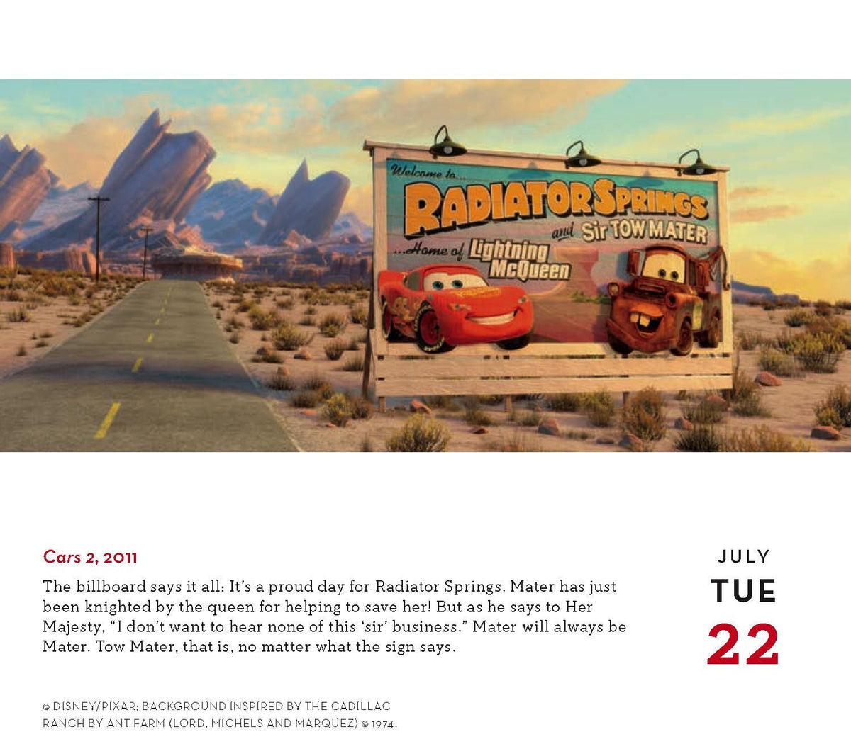 Disney A Year of Animation 2025 Daily Calendar