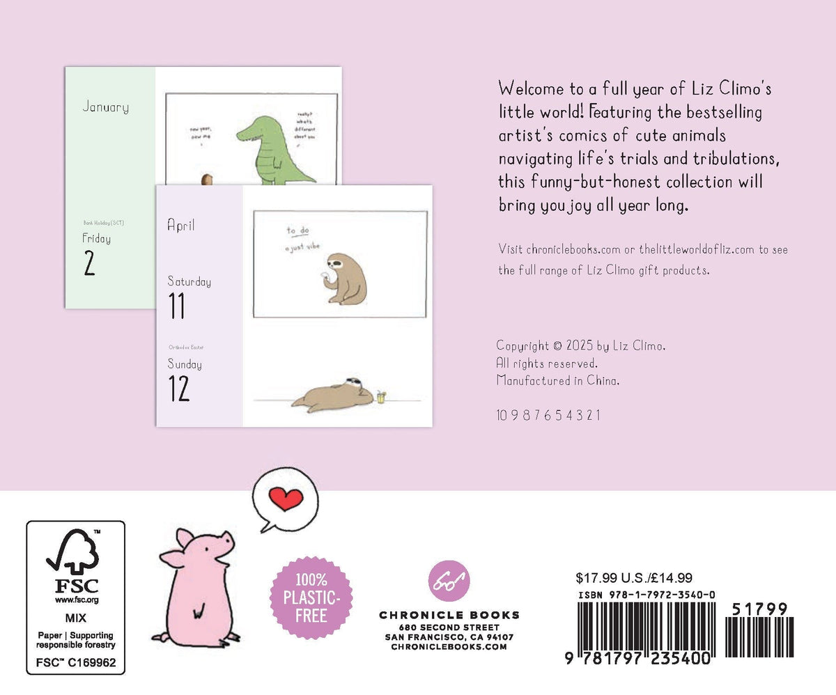 Little World of Liz Climo 2026 Daily Calendar