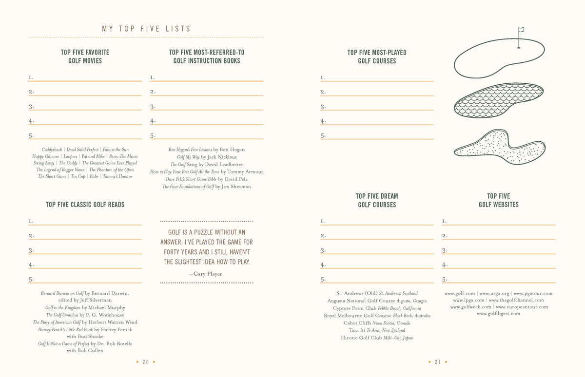 Ultimate Golf Journal