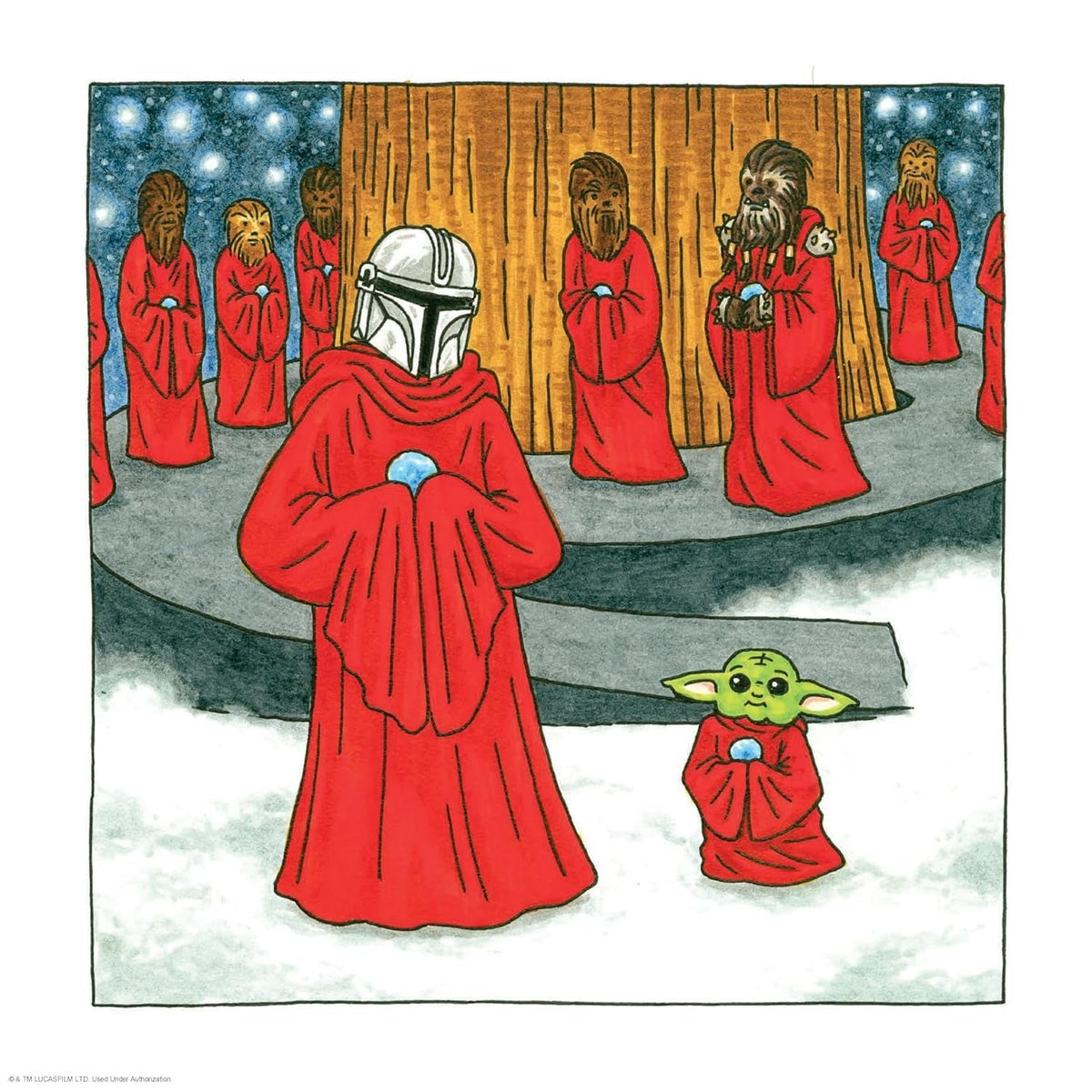 Star Wars The Mandalorian and Child 2025 Wall Calendar