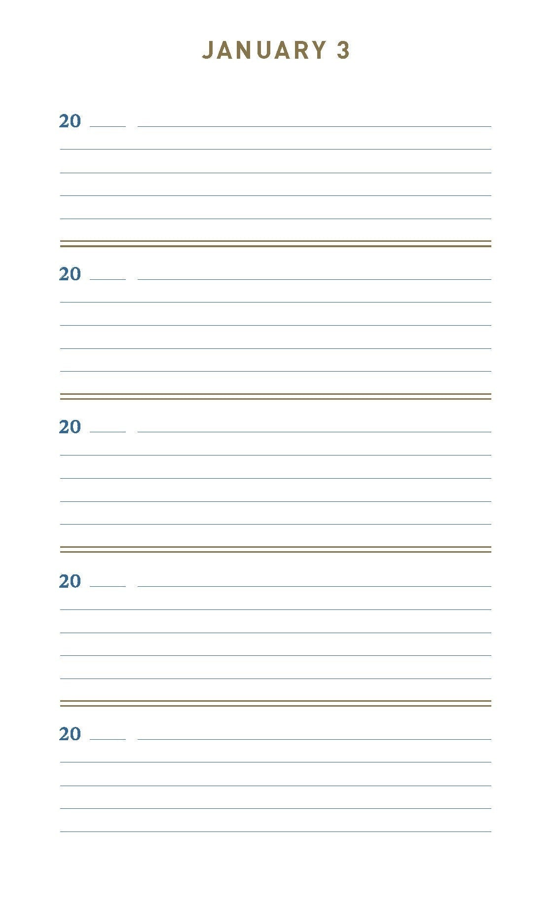 Denim One Line a Day