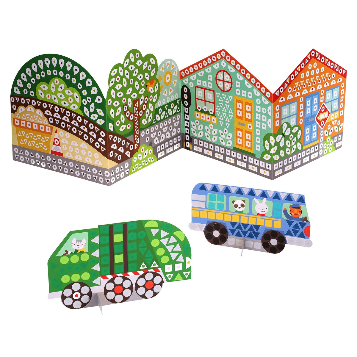 Mosaic Sticker Activity: On the Move